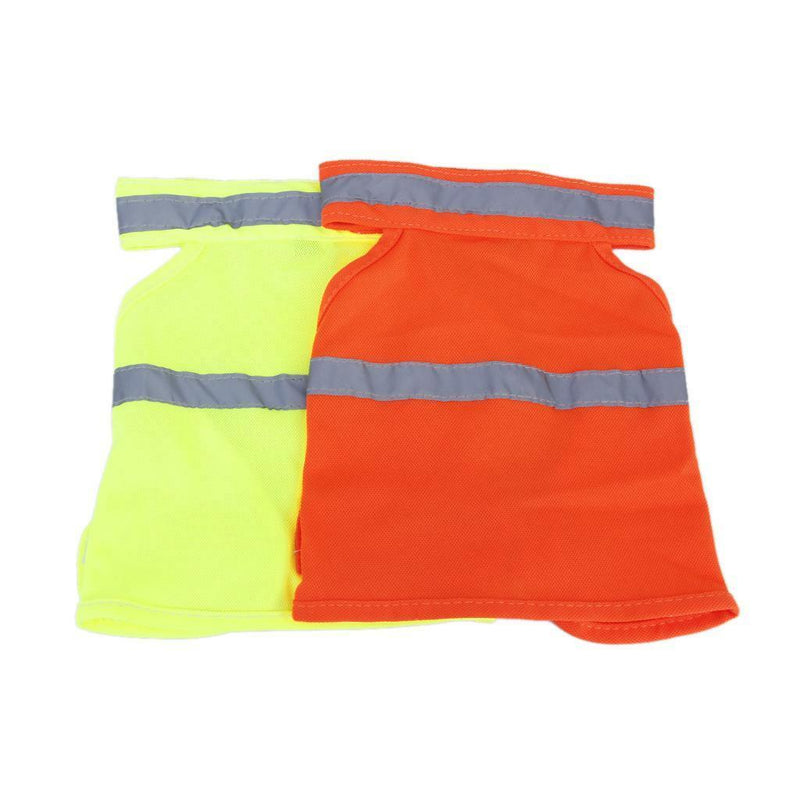 Orange Pet Dog High Visibility Safety Vest Adjust Jacket Clothes Apparel Size L