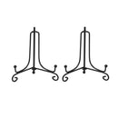 (2 Pack)Iron Display Stand, Black Iron Easel Plate Display Photo Holder Sta Y1A6