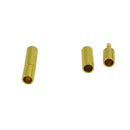 20 Sets Bracelet Clasps fits Round Leather Cord 3mm End Caps Bayonet Clasps