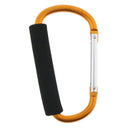 6x Durable Aluminum Carabiner D Ring Snap Hook Keychain Keyring Cushion Grip