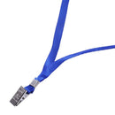 5 Pieces Clip Metal Blue Lanyard Neck Strap for Card Holder H1K4