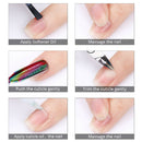 Rainbow Color Nail Cuticle Nipper Dead Skin Remover Clipper Scissor Plier M