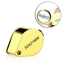 Beautiful Ornament Loupe 30 x 21mm Glass Jewellery Magnifier Eye Lens