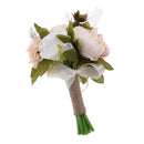 Artificial Flowers Vase Arrangement Simulation Bridesmaid Bouquet Pink