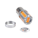 2Pcs 1156 P21W BA15S 5730 LED Car Backup Reserve Light Brake Bulb Light Amber