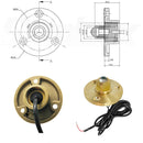 Green Led Boat Plug Light Garboard Brass Drain 50 mm Marine Underwater Fish