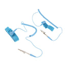 2Pcs Anti-Static Wrist Straps With Grounding Wire And Alligator Clip, Blue
