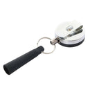 Retractable Anti-Theft Wire Rope Pen Holder Key Ring Reel Buckle with Clip