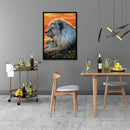 Animal 5D Diamond Painting DIY Full Round Drill Rhinestone (Lion LD536)