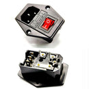 New 10A 250V Inlet Module Plug Fuse Switch Male Power Socket 3 Pin IEC320 C14
