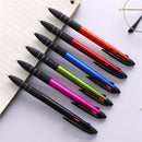 Multi Color 3In1 Retractable Ballpoint Pen Ball Gel Pens 0.5mm School Supplies