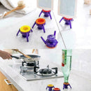 6Pcs Flip Toss It Bottle Cap Stand Kit Kichen Bathroom Shampoo Holder Econo B4D4