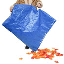 High-Capacity Drawstring Leaf Bag Garden Garbage Rubbish Storage Bag, Blue