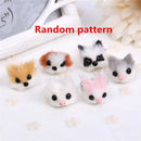 Cute Furry Animals Head Ring Cat Dog Fox Lovely Finger Ring Adjustable Random