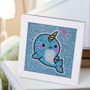 5D DIY Full Drill Special Shaped Diamond Painting Cute Whale Cross Stitch