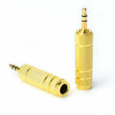3.5mm Male to 6.5mm Female Stereo Mic Audio Headphone Jack Adapter Converter_kz