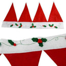 Santa Claus Hats Window Valance Christmas Decorations Xmas Curtain Decor Ho R9E4