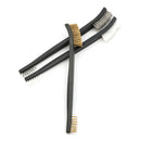 3pcs Mini Stainless Steel Brass Nylon Wire Brush Set Cleaning Polish Tool M&O