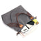 Women Large Tote Shopping Bag Handbag Canvas Shoulder Messenger Bags (Grey) SN9F