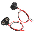 10pcs T type 9V Battery Snap Connector clip Lead Wires holder Line length 15CM Z