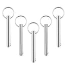 5pcs Boat Quick Release Pin Pull Ring Stainless Steel Hardware 10 x100mm