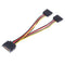 15Pin SATA Port to 2 15Pin SATA Splitter Cable Extender Power Adapter Cable