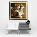Romantic Cats 5D Diamond Embroidery Painting Cross Stitch Craft Decoratio D T4A1