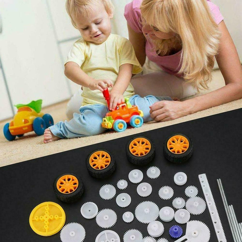 78Pcs Plastic Gear Package Kit DIY Gear Assortment Accessories