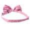Men's Plain Polyester Pre Tied Wedding Bow Tie (pink) E9K3