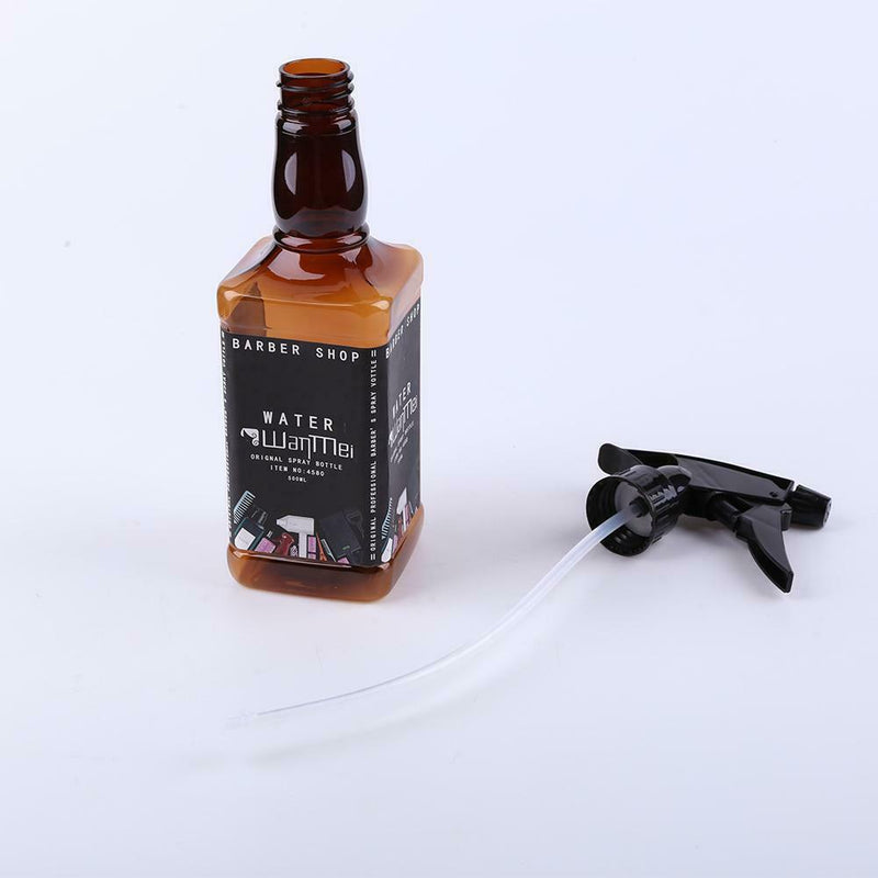 500mL Hairdressing Spray Bottle Refillable Mist Bottles Salon Tools (Brown) A