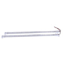2x 50CM 12V 36 LED 5630 SMD Hard Strip Light Aluminum Shell With End Cap Wh