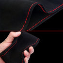 1 Set DIY Suede Car SUV Steering Wheel Cover Steering-wheel Hand Sewing Soft