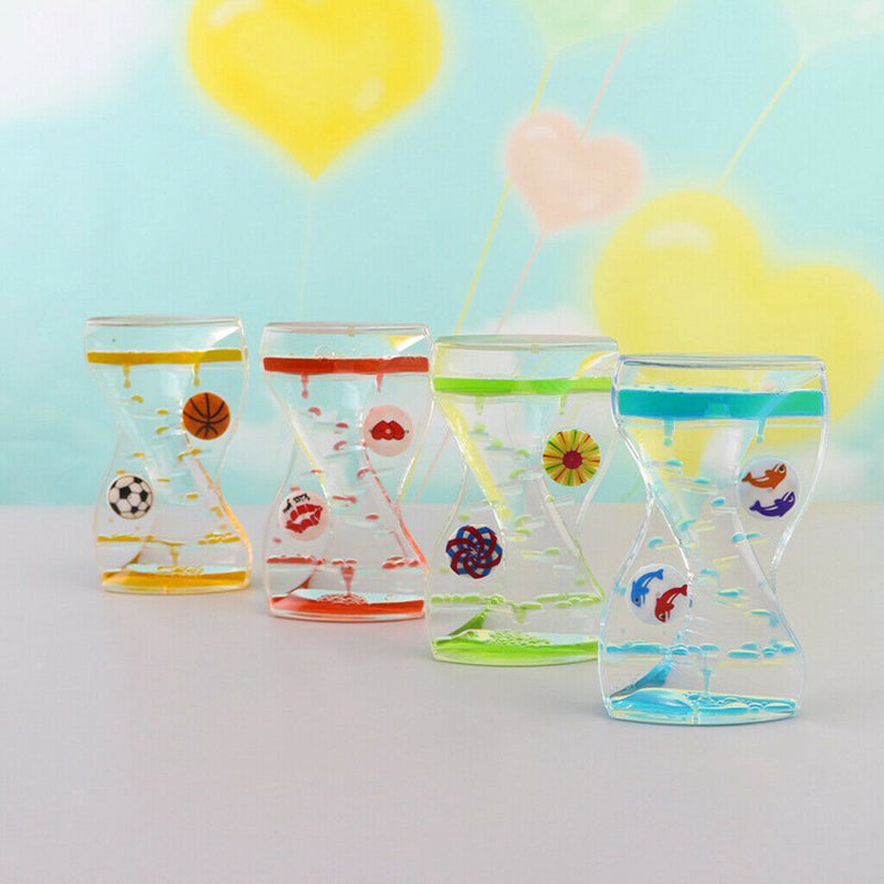 Oil Liquid Hourglass Floating Bubble Motion Timer Sensory Toys Random Color