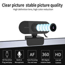 1080P USB 2.0 Web Camera for Computer Monitor Built-in Microphone CMOS Webcam