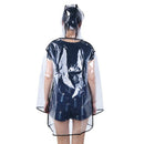 Eva Transparent Raincoat Waterproof Raincoat Outdoor Travel Track Hooded Po Z3O8