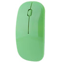2.4GHz 1,000DPI Ultra-thin 3-Button Wireless Photoelectric Mouse (Green)