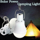 Solar Panel Power LED Bulb 15W Portable Light Outdoor Tent Lamp Camping CL N6Z3