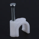 Cable clamps / nail clips, round, for wall mounting, for electrical cables, V3P3