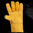 Leather Welding Gloves Welding Work Gloves for Tig Mig Grilling Chimney 14inch