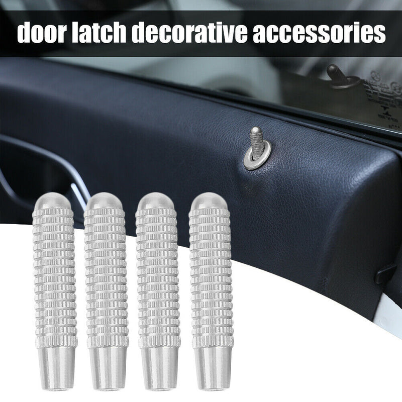 For Mercedes Benz A B E GLA CLA ML Class Aluminum Alloy Door Lock Knobs Pack 4