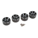 1.9 Inch RC Crawler Metal Beadlock Wheel Rim for 1/10 RC Car Accessory black