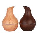 130ml Wood Grain USB Air Mist Humidifier Essential Oil Diffuser Brown