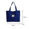Canvas Handbag Women Totes Casual Large Capacity Shopping Bag (Dark Blue)