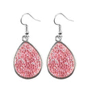 Fashion Women Oval Rhinestone Dangle Ear Hook Water Drop Earrings Jewelry