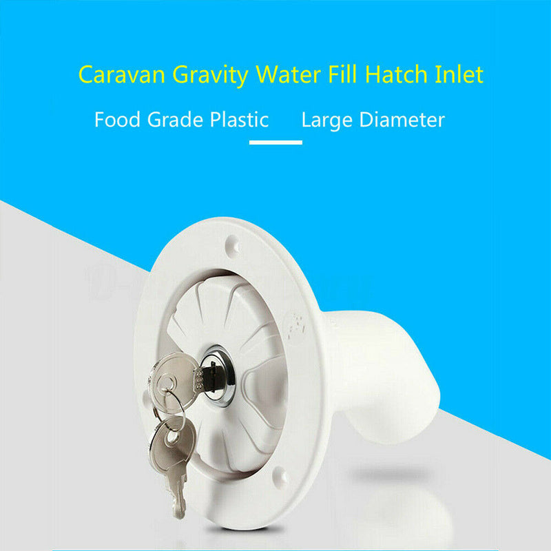 Gravity Water Inlet Pressure Regulator Filler Entry for Caravan RV White AU