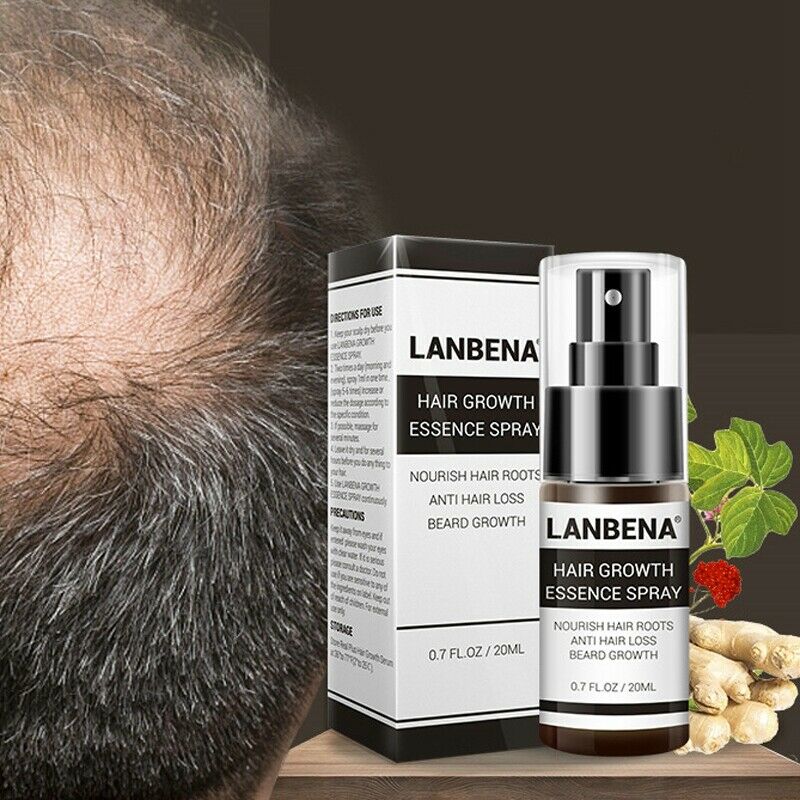 Lanbena Fast Powerful Hair Growth Products Hair Spray Essence Anti Hair Fal N8O9