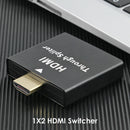 1 in 2 out 1080P HDMI Splitter for Monitor Projector Male to Female Adapter