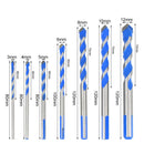 Multifunction 7xAlloy Drill Bit Triangle Tip Concrete Tile Metal Puncher 3-12mm#
