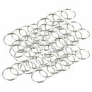 60 Pcs 20mm Outside Dia Universal Split Key Rings Keychain Holders