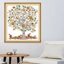 Tree DIY Stamped Cross Stitch Kit Printed Pattern Without Frame 14CT 30x32cm